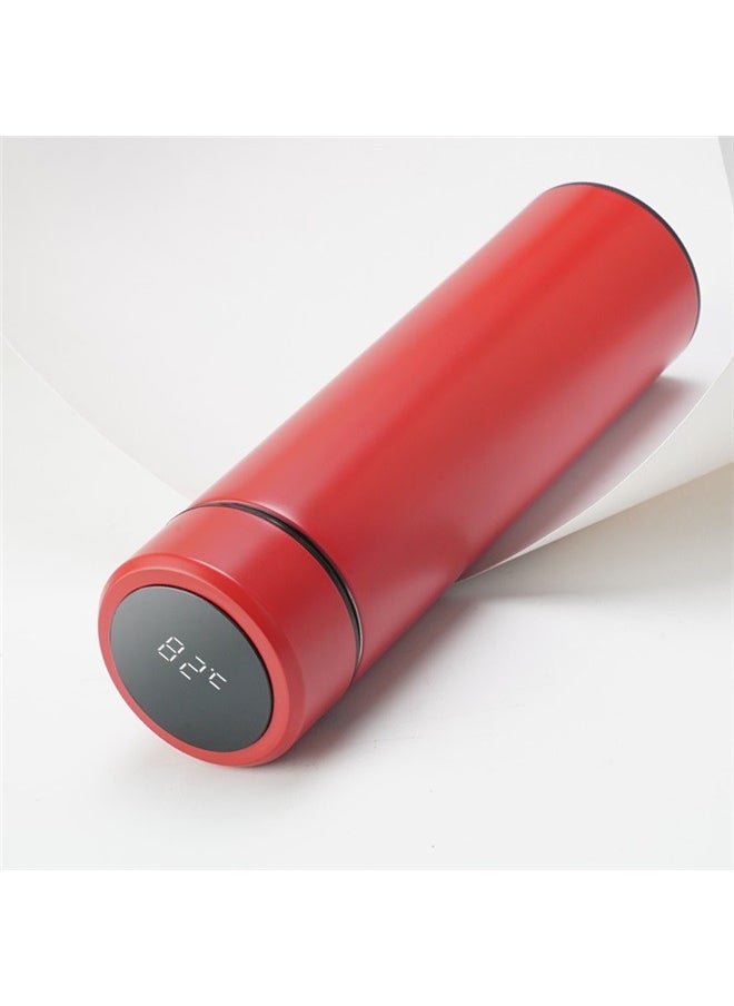 yongsheng Intelligent Thermos Water Bottle Red/Black 500ml， Thermos Cute Water Bottle - Insulated Stainless Steel Bottle - Red  - Image 2
