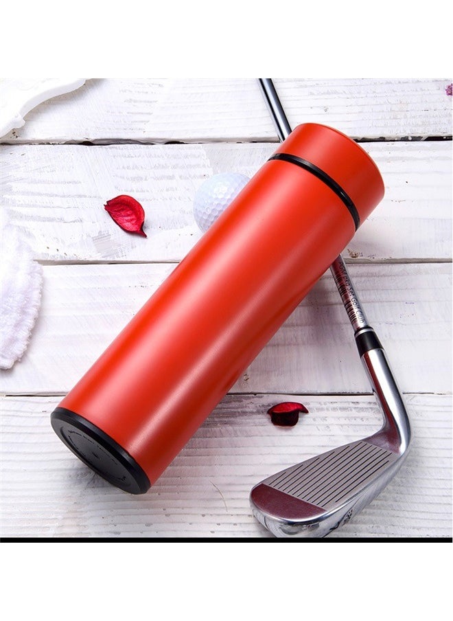 yongsheng Intelligent Thermos Water Bottle Red/Black 500ml， Thermos Cute Water Bottle - Insulated Stainless Steel Bottle - Red  - Image 3