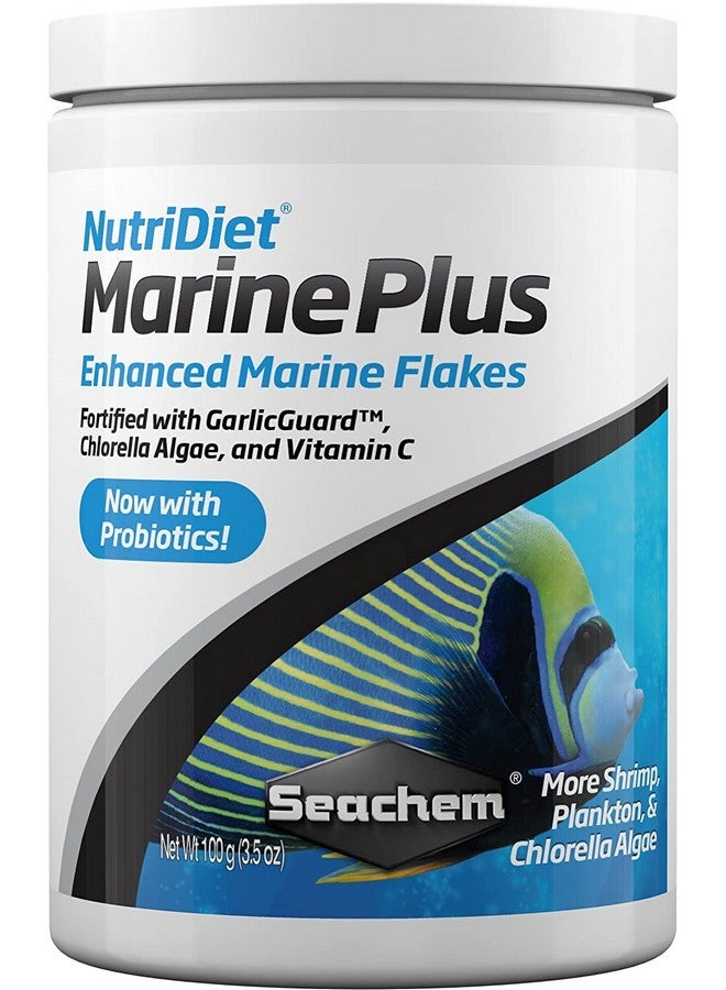 Seachem NutriDiet Marine Plus Flakes - Probiotic Fish Food Formula with Entice 100g - Image 2