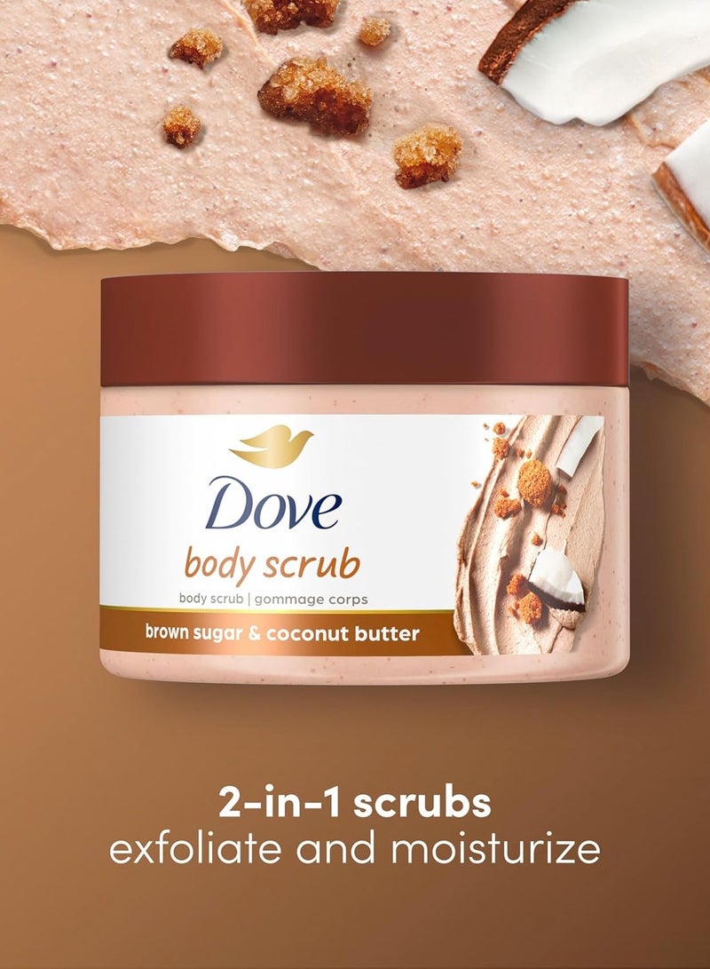 Dove Brown Sugar & Coconut Butter Deep Exfoliating Body Scrub 298 g - Image 2