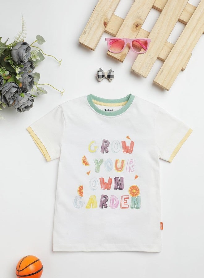 Milou Baby Boy's Regular Fit T-Shirt (TBVGTEE012_White - Image 5