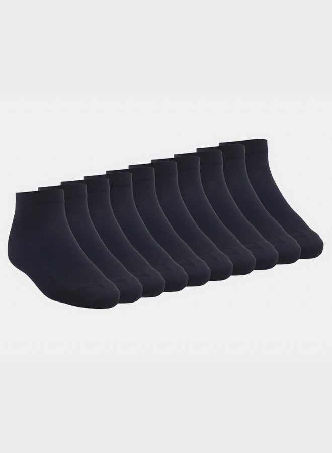 Kheyoot ALL BLACK LONG 10 MEN Set Of 10 Socks - Image 3