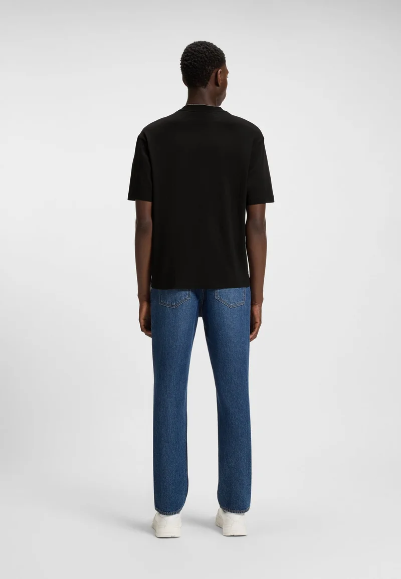 HUGO Cotton-jersey T-shirt with logo artwork print