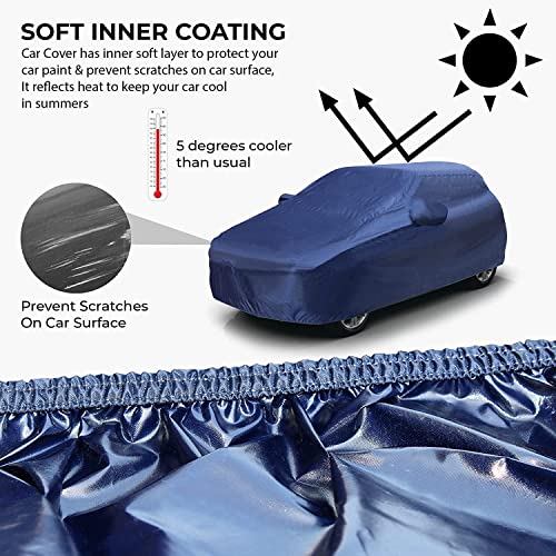 AutoGuys Car Cover Waterproof TF-I for XUV400 EV [Year 2023 Onwards] - XUV400 EV Car Cover Dust & UV Protection XUV400 EV Car Body Cover with Mirror Pocket Soft Cotton Lining - Image 3