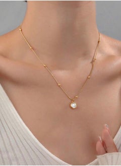 Elegant Stainless Steel Gold Plated Necklace For Women