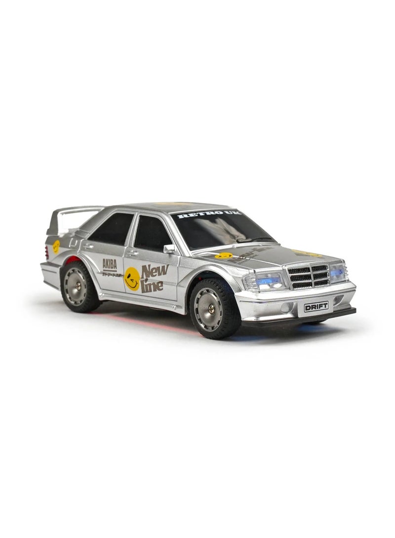 مايتويز سيارة MYTOYS M2 1/43 RC 4WD ميني دريفت ريسر - سيارة تحكم عن بعد صغيرة مع جيروسكوب، توجيه متناسب كامل 2.4G، مصابيح أمامية LED محاكاة، وضع التحكم في السرعة وإطارات دريفت بديلة - لعبة سباق مكتبية جاهزة للتشغيل - Image 5
