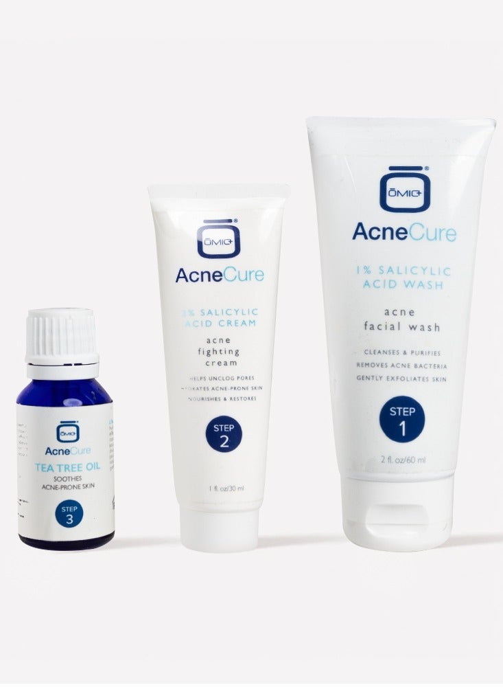 Omic+ Acne Cure 3 Step Acne Clarifying System - Image 3