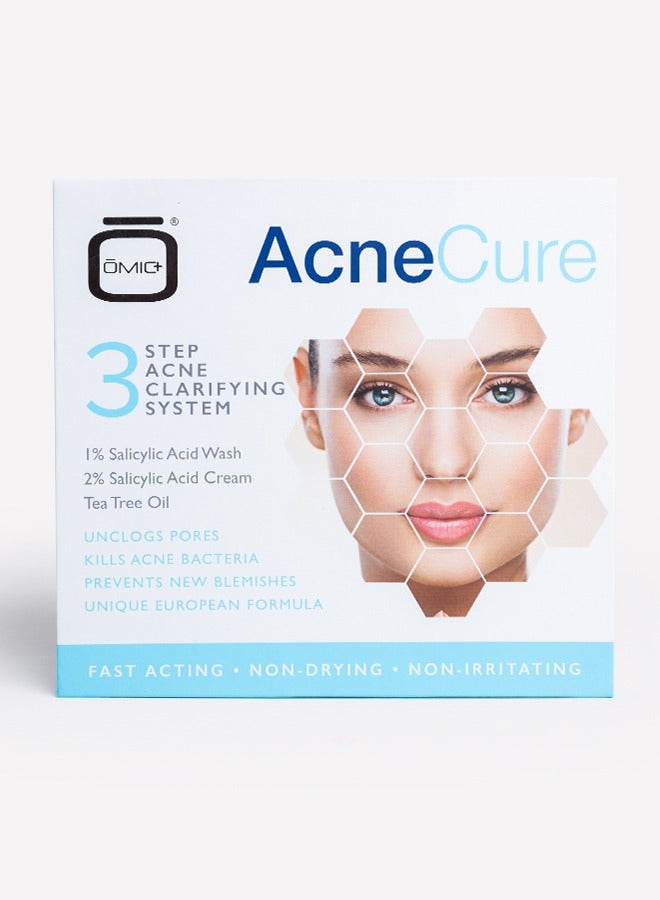 Omic+ Acne Cure 3 Step Acne Clarifying System - Image 1