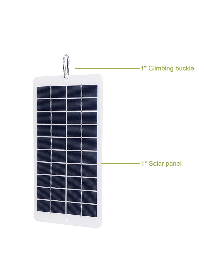 Generic - 4.5 Watt 5 Volt Solar Panel IP65 Waterproof High-Efficiency Polysilicon Solar Charger Panel Power Charger with 5V USB Port for RV Marine Rooftop and Other Off-Grid Applications - Image 1