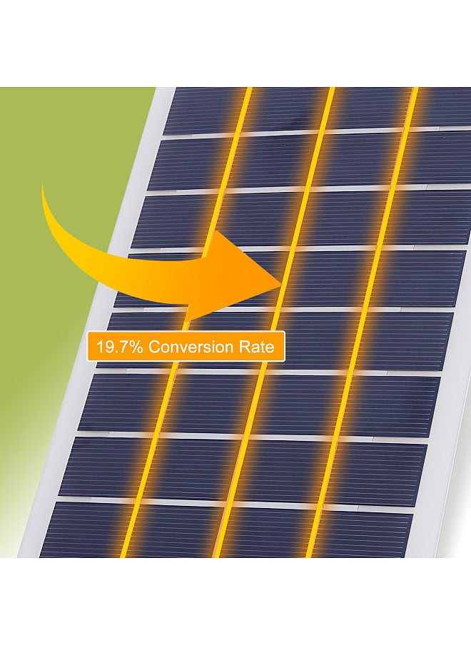 Generic - 4.5 Watt 5 Volt Solar Panel IP65 Waterproof High-Efficiency Polysilicon Solar Charger Panel Power Charger with 5V USB Port for RV Marine Rooftop and Other Off-Grid Applications - Image 1