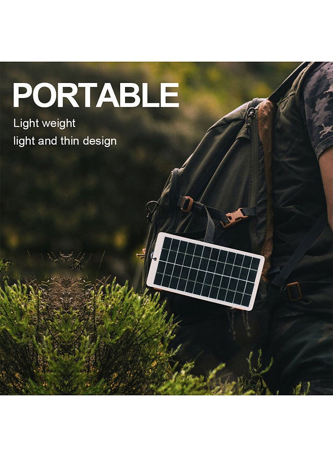 Generic - 4.5 Watt 5 Volt Solar Panel IP65 Waterproof High-Efficiency Polysilicon Solar Charger Panel Power Charger with 5V USB Port for RV Marine Rooftop and Other Off-Grid Applications - Image 1