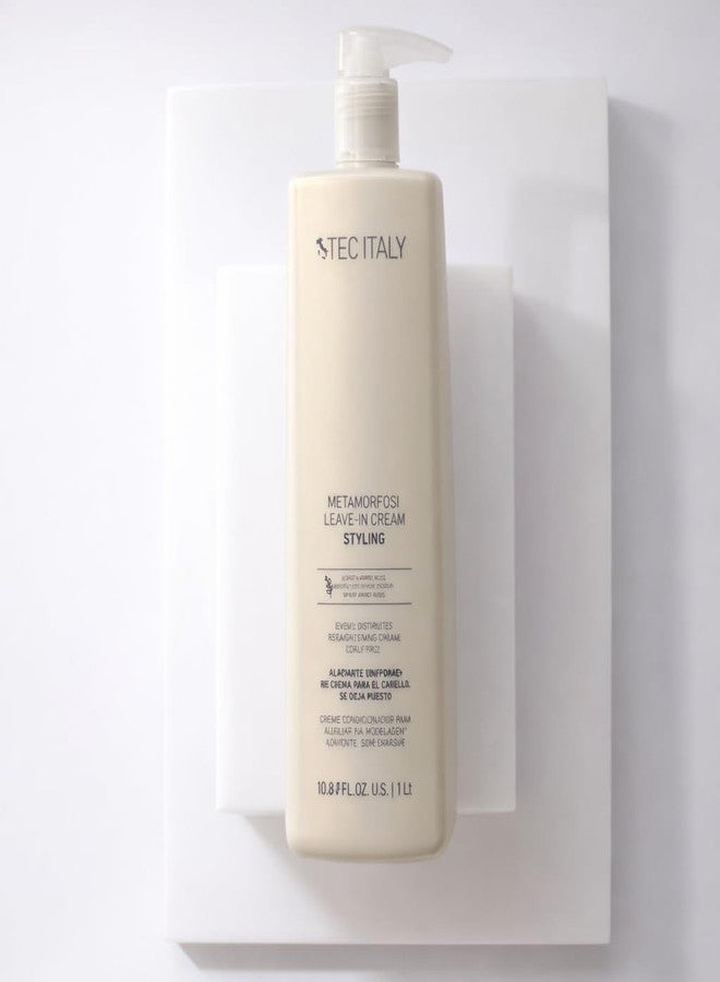 Tec Italy Metamorfosi Curl Defining Leave-In Cream 33.8 fl oz (1 L), for Wavy & Curly Hair, Anti-Frizz, Hydrating, Soft Hold, 33.81fl oz (1L) - Image 2