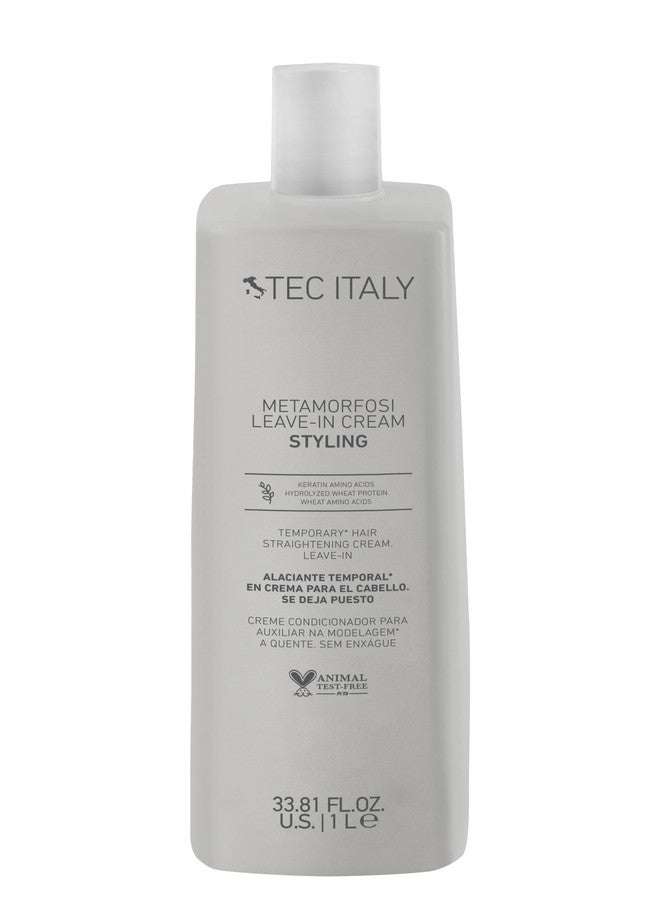 Tec Italy Metamorfosi Curl Defining Leave-In Cream 33.8 fl oz (1 L), for Wavy & Curly Hair, Anti-Frizz, Hydrating, Soft Hold, 33.81fl oz (1L) - Image 1