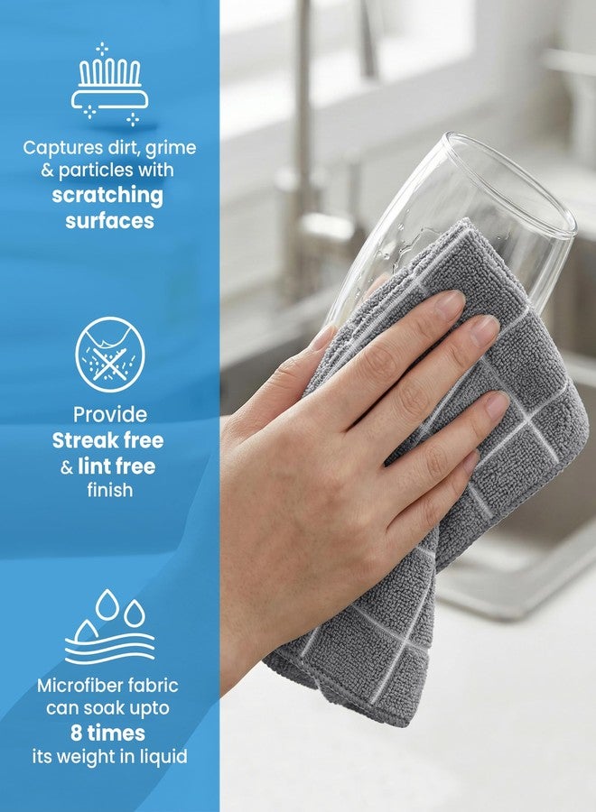 Utopia Towels 12 Pack Wash Cloths Set, 12 by 12 Inches, Highly Absorbent and Super Soft Microfiber Fingertip Towels, Multi-Purpose Washcloths for Bathroom, Kitchen, Hotel, Spa, and Gym (Grey - Image 4