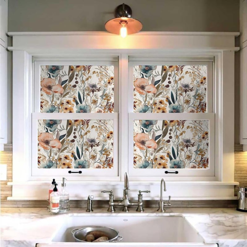 MuralPeel Boho Flowers Brown Leaf Plants Botanical Peel and Stick Wallpaper Self Adhesive Removable Easy Peel Off Stick on Wall Paper for Bedroom Cabinet Renter Friendly - Image 4