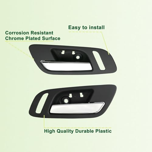 omoZone أزرار أبواب داخلية omoZone 2 قطعة الجهة الأمامية اليسرى واليمنى باللون الأسود متوافقة مع شيفروليه سيلفرادو 2007-2014 أفالانش سوبربان تاهو، جي إم سي سييرا يوكون تستبدل 22855627 22855620 81198 - Image 4