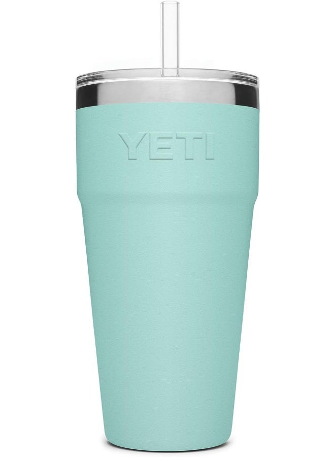 YETI Rambler 26 oz Straw Cup, Vacuum Insulated, Stainless Steel with Straw Lid, Seafoam - Image 5