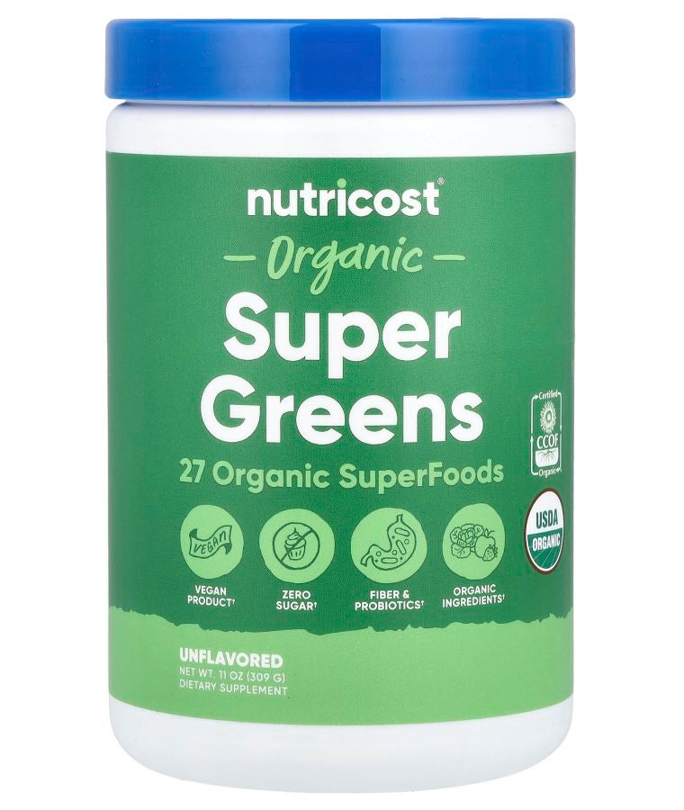 Organic Super Greens Unflavored 11 oz (309 g)