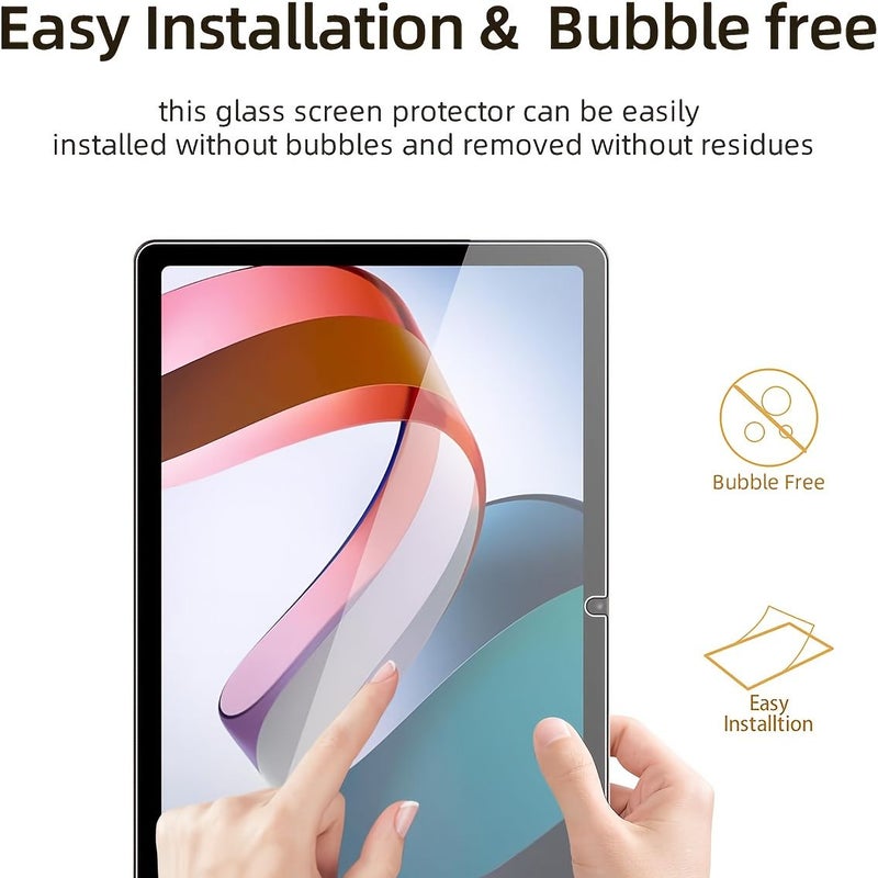 لـ Redmi Pad 2 11 إنش 2025 (عبوة من قطعتين) فيلم زجاجي مقاوم للخدش، حساس للمس - Image 5