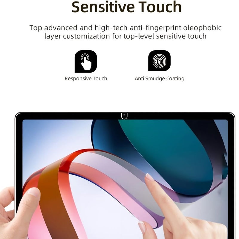 لـ Redmi Pad 2 11 إنش 2025 (عبوة من قطعتين) فيلم زجاجي مقاوم للخدش، حساس للمس - Image 3