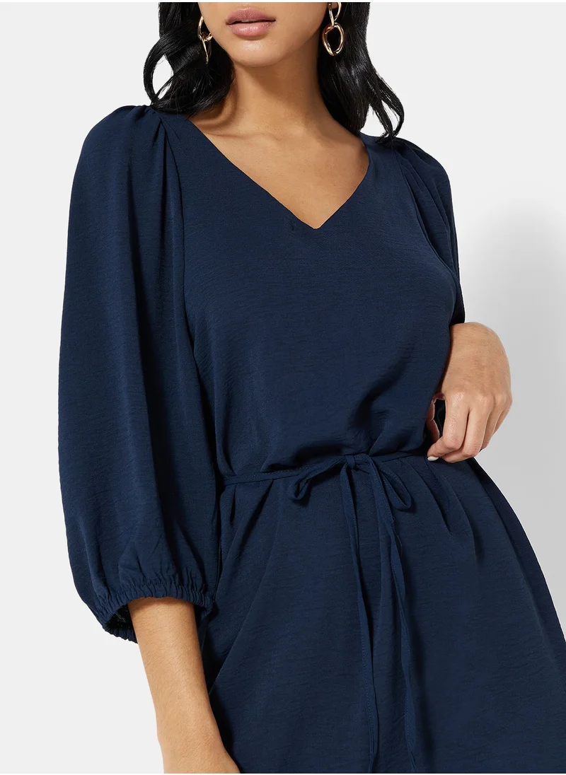 Jacqueline de Yong Puff Sleeve Mini Dress