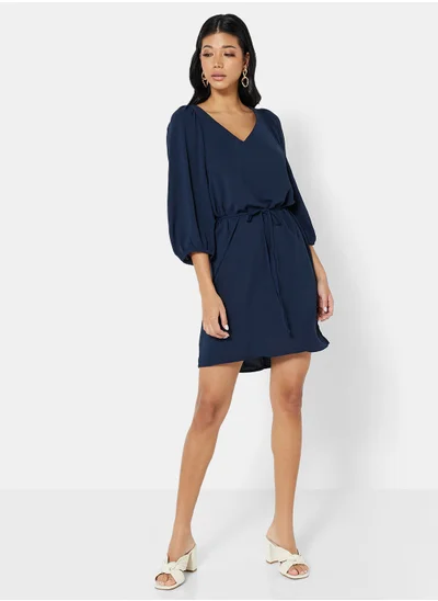 Jacqueline de Yong Puff Sleeve Mini Dress
