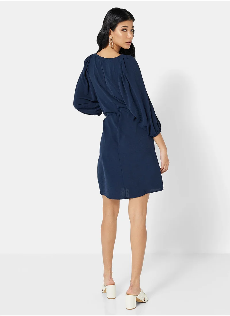 Jacqueline de Yong Puff Sleeve Mini Dress