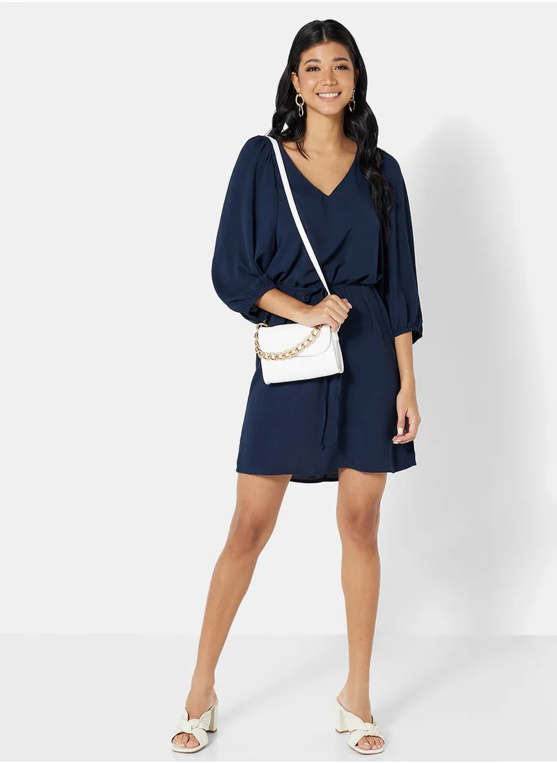 Jacqueline de Yong Puff Sleeve Mini Dress