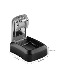 MileMelo Key Storage Safe Box 4 Digits Combination Key Lock Box with Resettable Wall Mounted for Outdoor and Indoor Home Hotel Office Orange  - Image 2