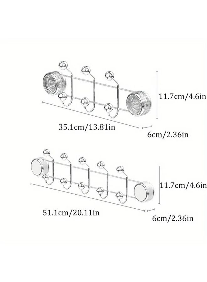 خطافات شفط فراغية رمادية 3 صفوف متينة قابلة لإعادة الاستخدام وخطافات ملابس استحمام غير مرئية - Image 5