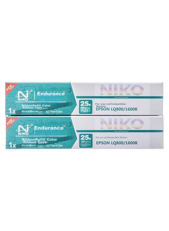 Niko N Lq1600k Black Ribbon Cartridge (pack Of 10) (compatible With Epson Lq1600kii/1900k/lq300k/lq800k) - Image 2