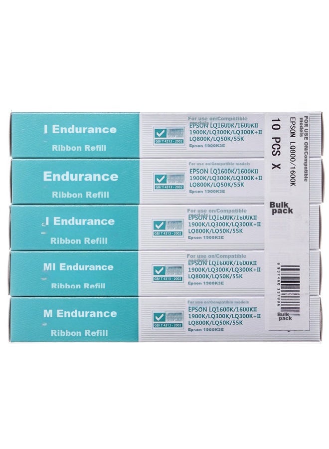 Niko N Lq1600k Black Ribbon Cartridge (pack Of 10) (compatible With Epson Lq1600kii/1900k/lq300k/lq800k) - Image 5