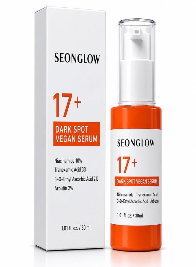 SEONGLOW Dark Spot Corrector Serum for Face, 10% Niacinamide, 3% Tranexamic Acid, 2% Vitamin C & 2% Arbutin, Korean Vegan Serum for Dark Spots, Melasma & Acne Marks, 1.01 fl oz - Image 1