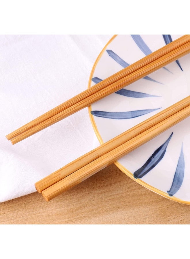 Set of 10 pairs of reusable Japanese and Chinese chopsticks, 24cm long – heat-resistant chopsticks for eating sushi, noodles, and rice – practical and stylish kitchen and restaurant chopsticks - Image 4