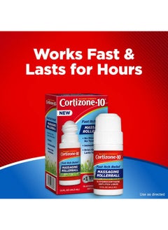 Cortizone 10 Maximum Strength Fast Itch Relief with Massaging Rollerball, 1% Hydrocortisone Anti-Itch Liquid, 1.5 oz.  - Image 4