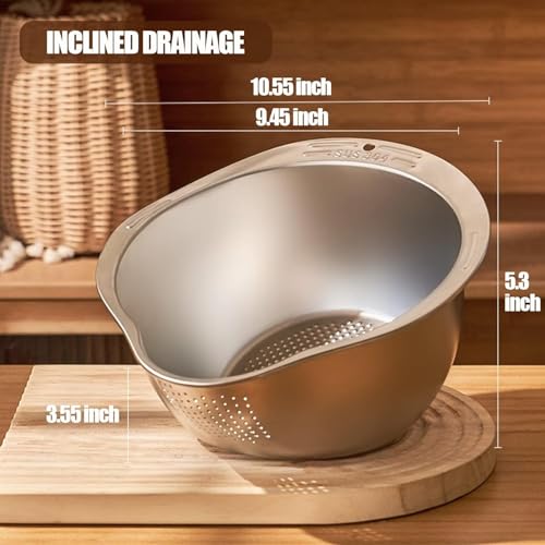 Top Chef Deep Fry Strainer Skimmer Ladle Colander for Cooking, Frying, Brothing & Blanching, Stainless Steel (5.4" Premium, 1 Pack) - Image 5