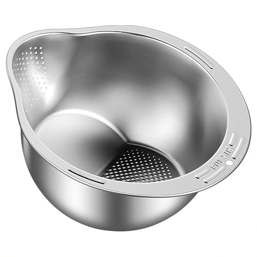 Top Chef Deep Fry Strainer Skimmer Ladle Colander for Cooking, Frying, Brothing & Blanching, Stainless Steel (5.4" Premium, 1 Pack) - Image 2