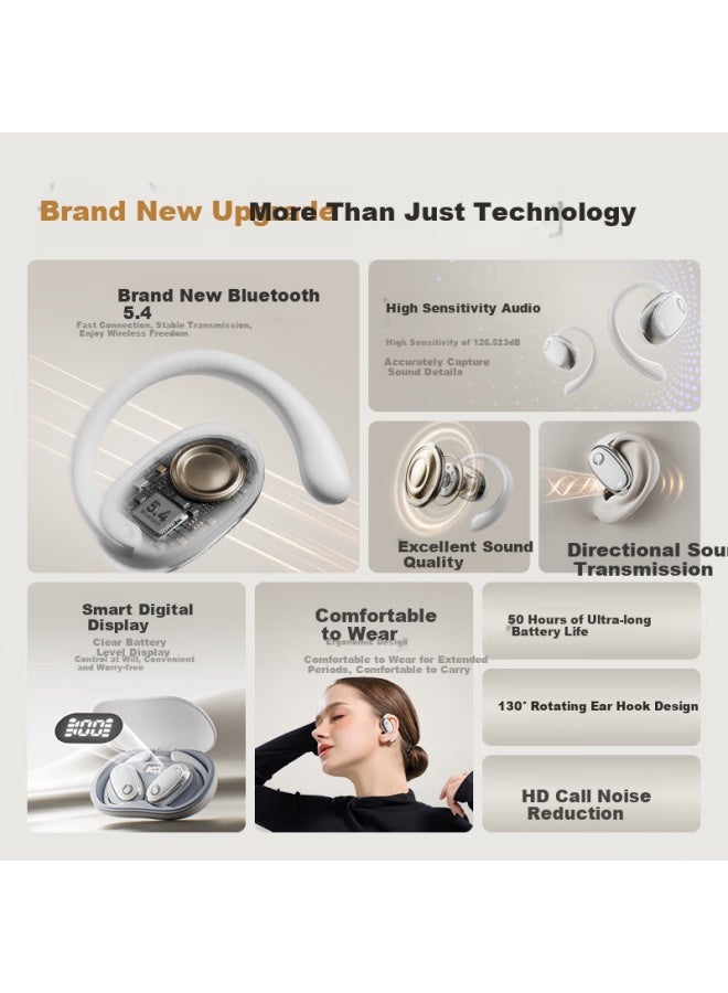 Sibyl bluetooth Earhook Headphones Wireless Non-in-ear Noise Cancelling Open-ear Bone Conduction Concept Suitable For Cycling Sports Huawei Apple Xiaomi - Image 1