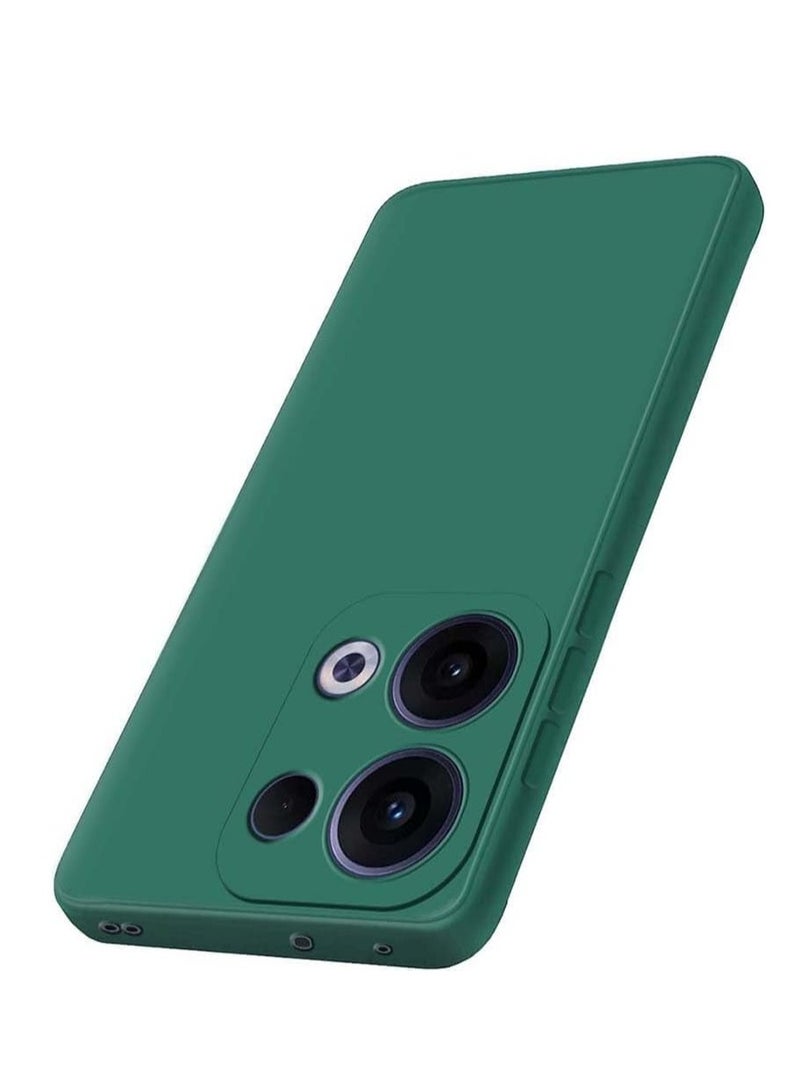 OPPO Reno 13 5G Case Cover Soft Silicone Matte Finish Back Cover Inner Fabric Lining Shockproof Protective Case for OPPO Reno 13 6.5-inch - Image 5