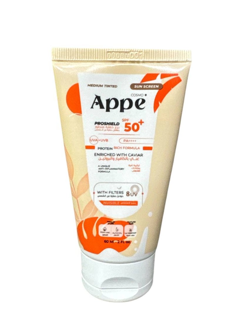 Cosmo APPE MEDIUM tinted sunscreen 60ML 