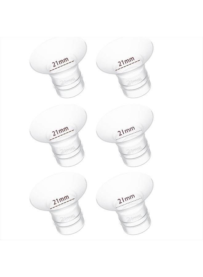 Hranio 21mm Flange Insert 6PC, Compatible with 21mm Flange Spectra/Flange Inserts for Spectra Flange 21mm/Momcozy Flange Inserts/Wearable Breast Pump Flange Insert/Medela Flange 21mm/Elvie/Willow/TSRETE - Image 1