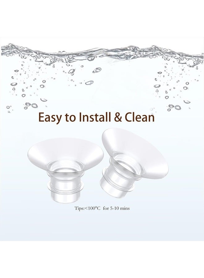Hranio 21mm Flange Insert 6PC, Compatible with 21mm Flange Spectra/Flange Inserts for Spectra Flange 21mm/Momcozy Flange Inserts/Wearable Breast Pump Flange Insert/Medela Flange 21mm/Elvie/Willow/TSRETE - Image 5