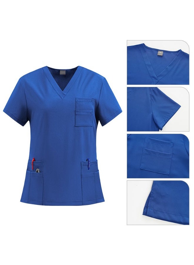 Joychic Womens Men Medical Scrubs Set Unisex Scrub Top and Scrub Pant Set Medical Uniform Scrubs Medical Uniform Set - Image 4