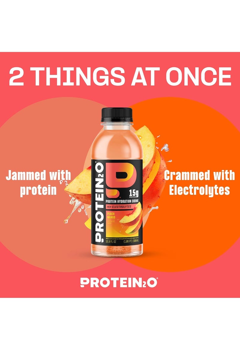 PROTEIN20 Protein Infused Water Plus Energy with Peach Mango -500 ml - Image 2