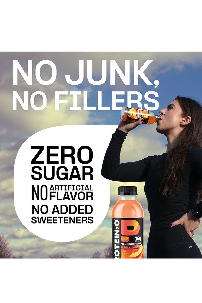 PROTEIN20 Protein Infused Water Plus Energy with Peach Mango -500 ml - Image 4