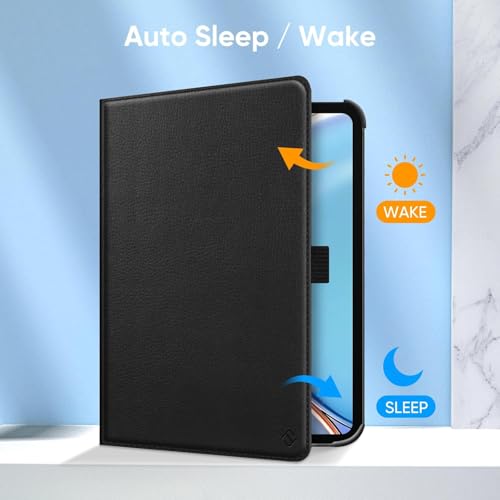 Printme Rotating Case for iPad Air 13-inch (M2) 2024-360 Degree Swiveling Protective Stand, Cover with Auto Wake/Sleep, Black - Image 4