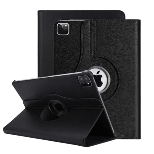 Printme Rotating Case for iPad Air 13-inch (M2) 2024-360 Degree Swiveling Protective Stand, Cover with Auto Wake/Sleep, Black - Image 1