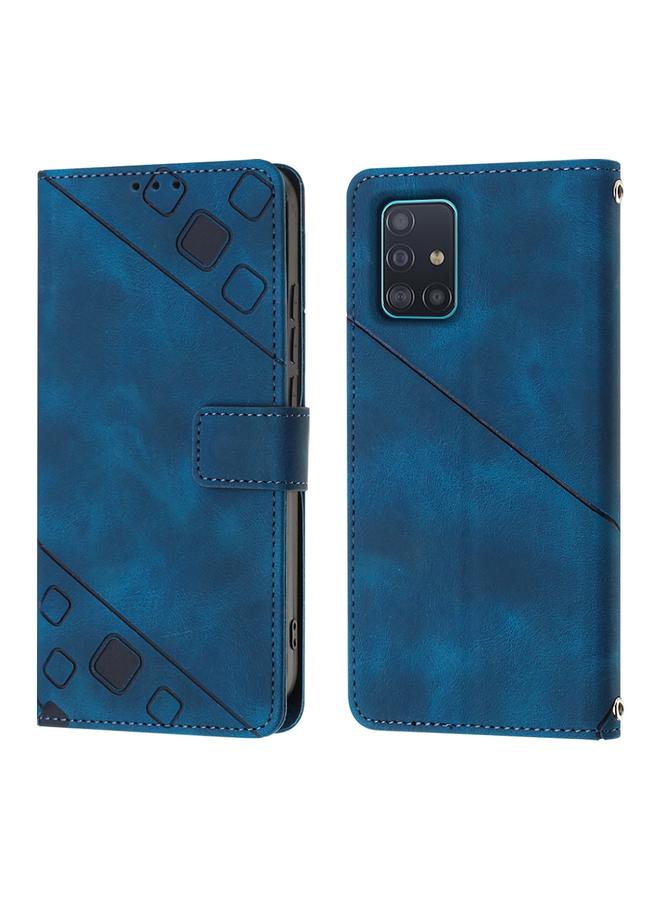 اس-توب جراب لهاتف Samsung Galaxy A51 / M40s، جراب هاتف من الجلد المنقوش بملمس الجلد - Image 2