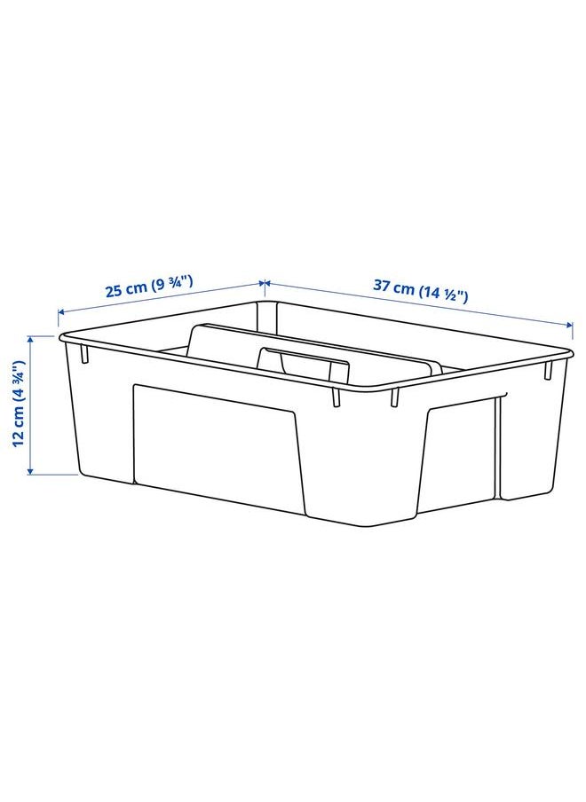 Insert for box 11/22 l, transparent, 37x25x12 cm