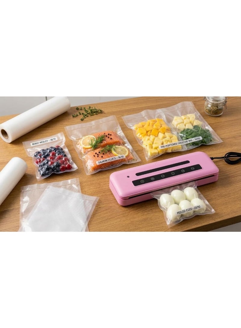 Portable Heat Bag Sealer, Mini Battery Operated Welding Machine, Plastic Bag Sealer, Food and Snacks Sealer, Easy to Use, Pink, Suitable for Kitchen, Travel, Daily Use - Image 4